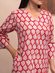 Block Printed Jaipuri Cotton Kurta