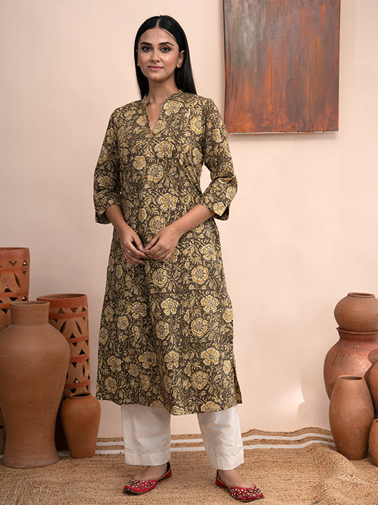 Handloom Cotton Kalamkari Kurta