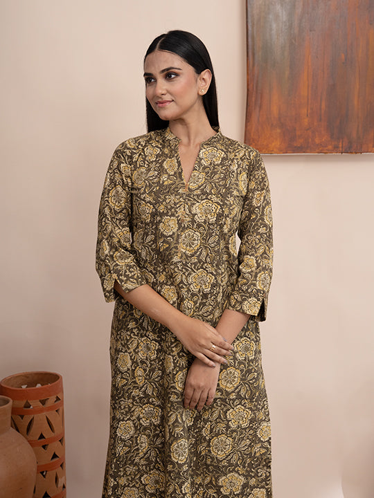 Handloom Cotton Kalamkari Kurta