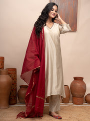 Chanderi Silk Suit Set