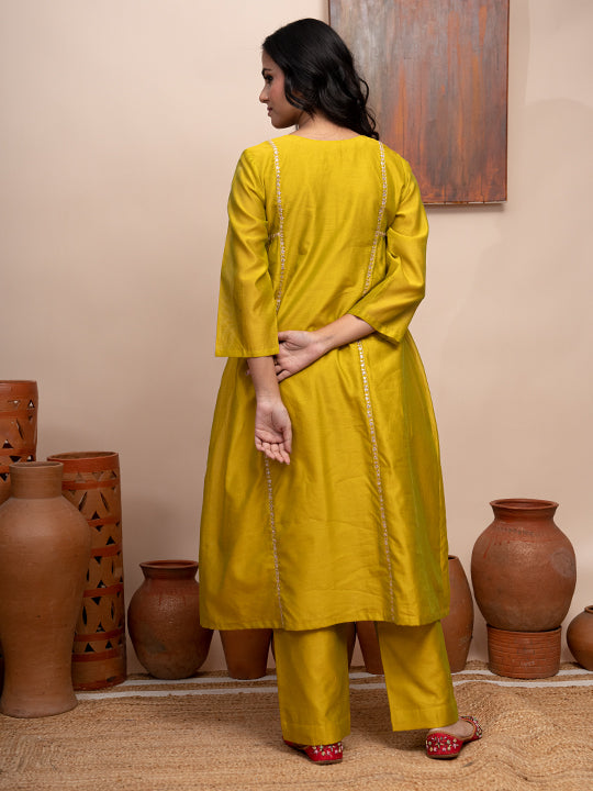 Chanderi Silk Suit Set