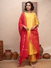 Chanderi Silk Suit Set